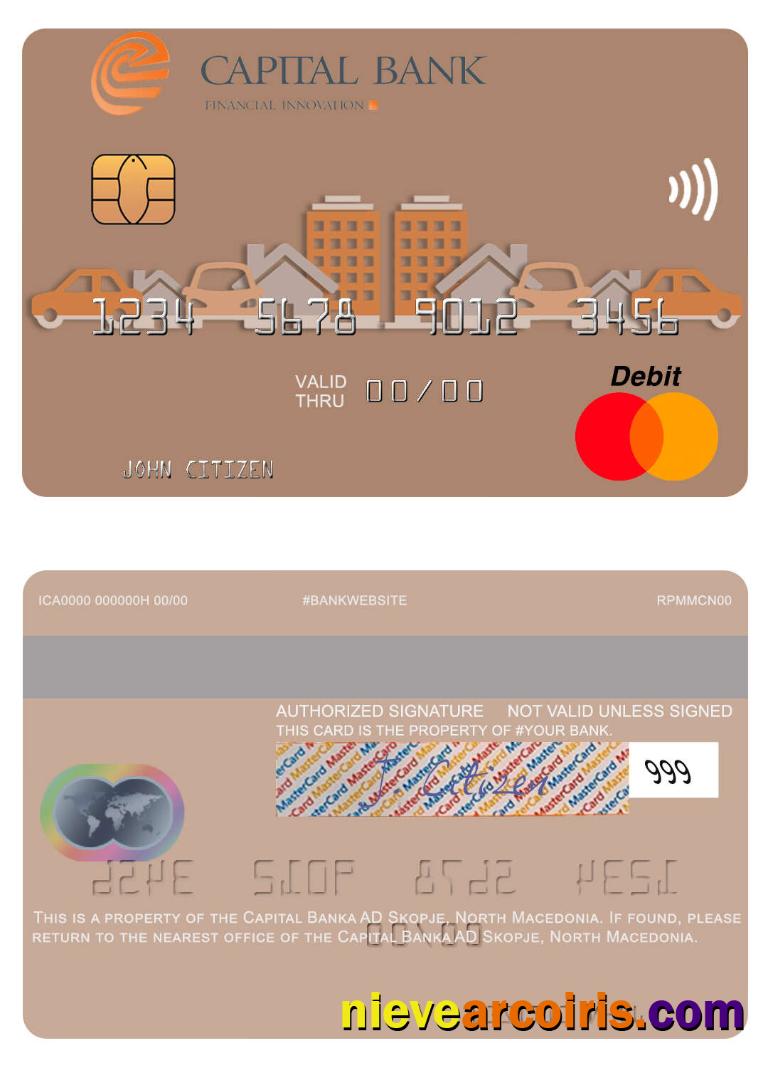 North Macedonia Capital Banka AD Skopje mastercard